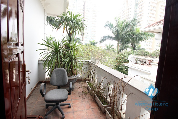 House with large garden for rent in Ciputra C area, Tay Ho, Hanoi